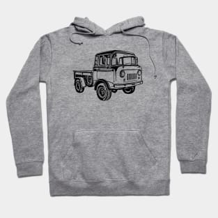 Willys FC170 Sketch Art Hoodie